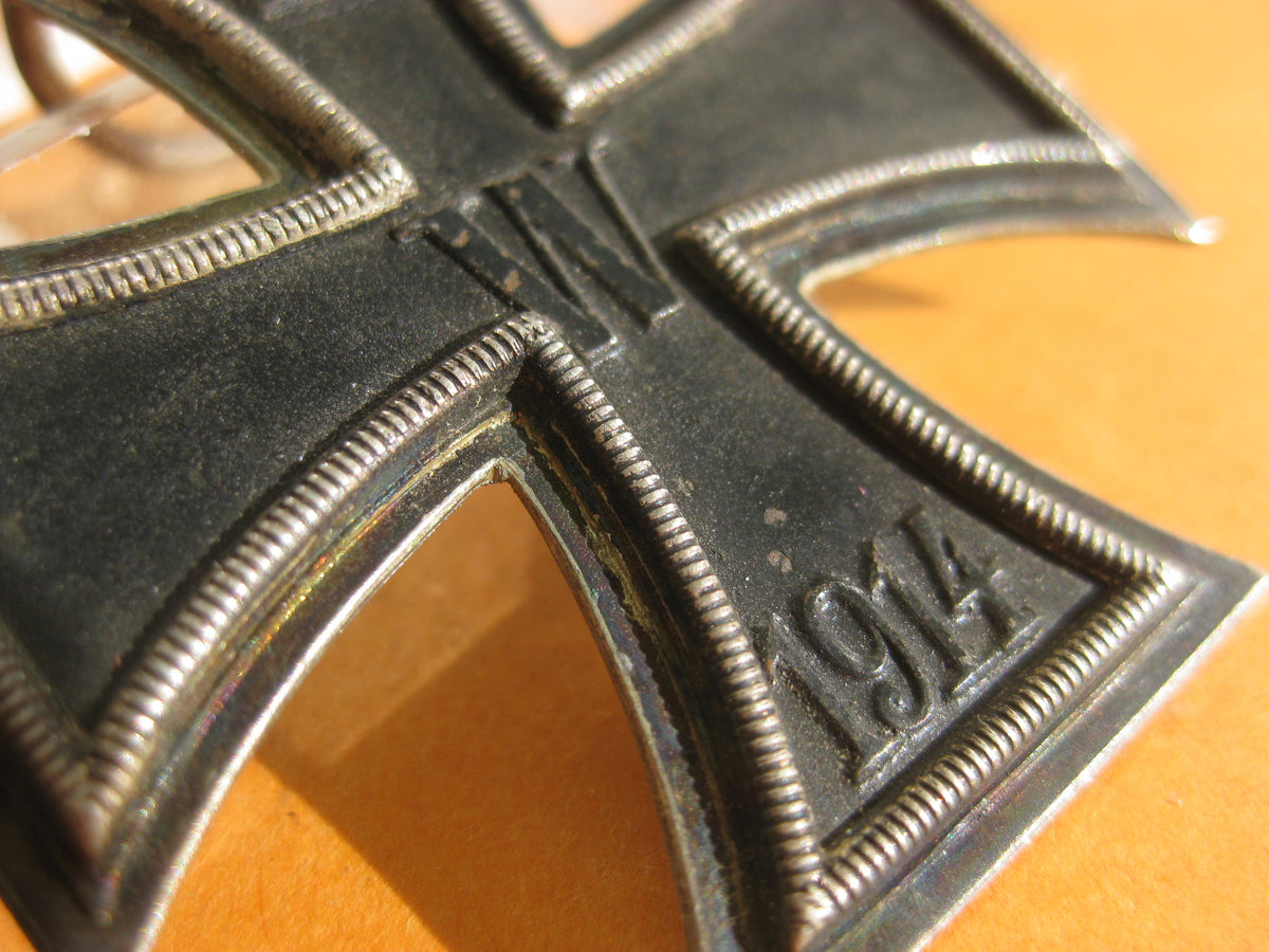 Eisernes Kreuz 2.Klasse 1914 (EK2/14) in 800er SILBER mit 2 Punzen !!