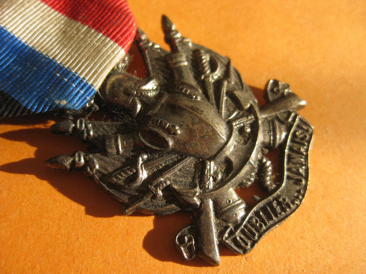 Frankreich Orden Kriegskreuz Orden Bandspange 1870 - 1871 Oublier Jamais