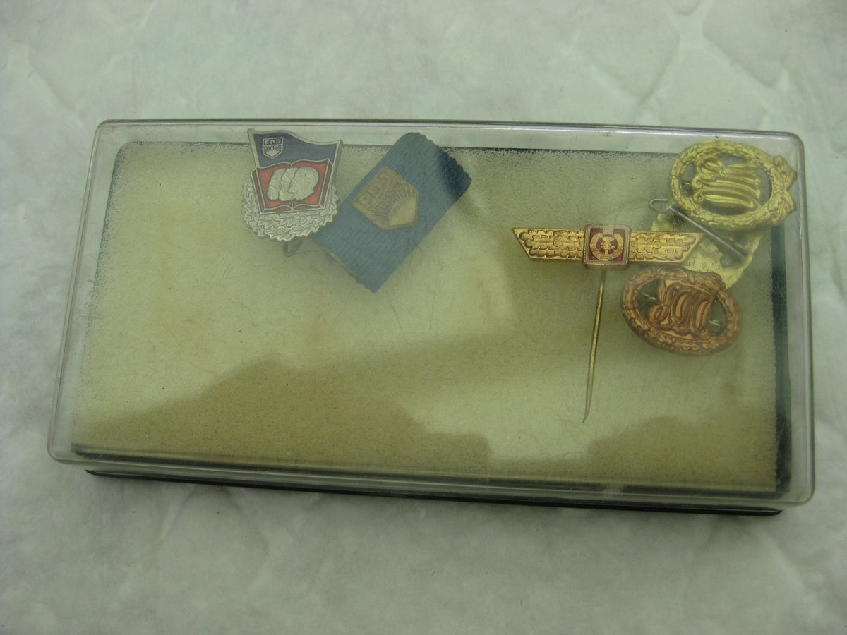 6 verschiedene Miniaturen Sportabzeichen  Orden DDR FDJ