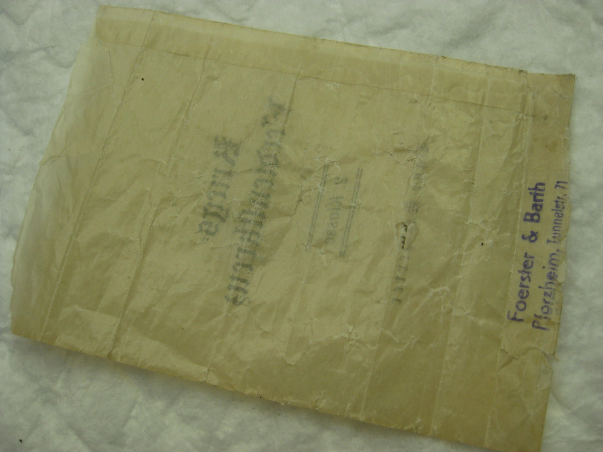 Original durchsichtige Verleihungstüte Kriegsverdienstkreuz 1939 (KVK)
