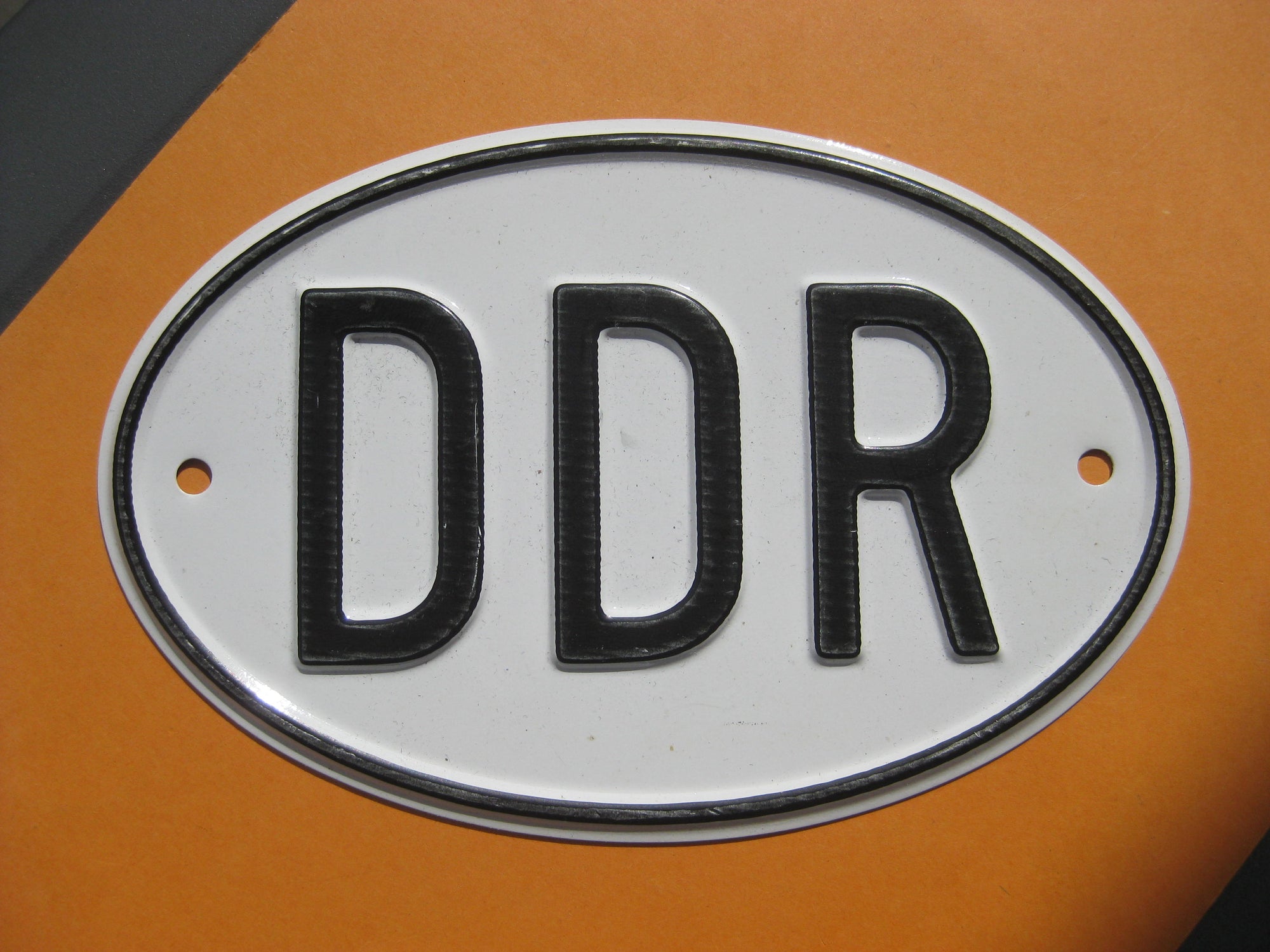 Autokennzeichen DDR Blechschild Mint Condition