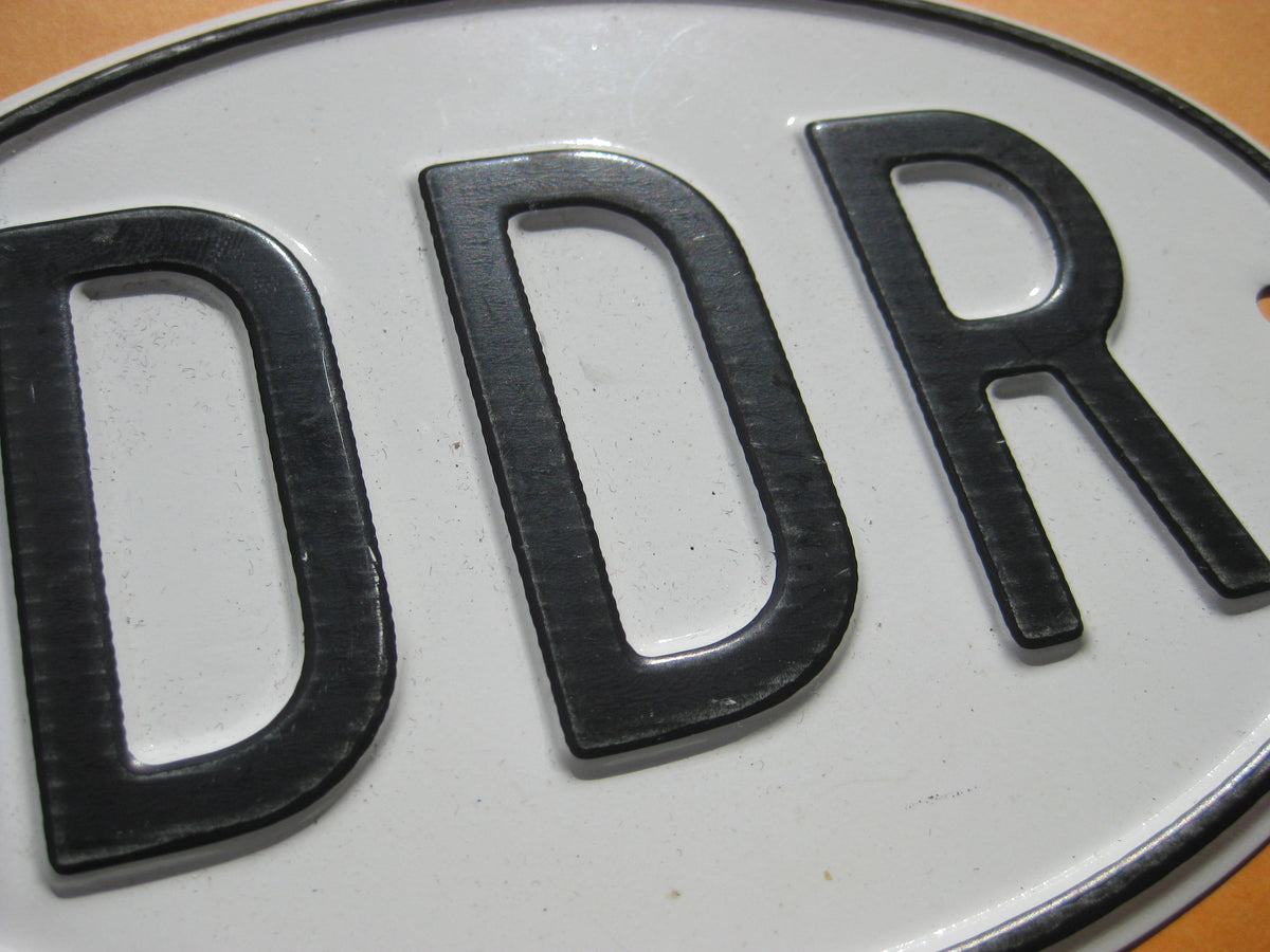Autokennzeichen DDR Blechschild Mint Condition