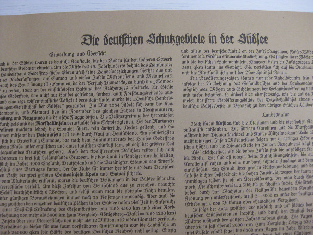 Sammelbilderalbum Deutsche Kolonien