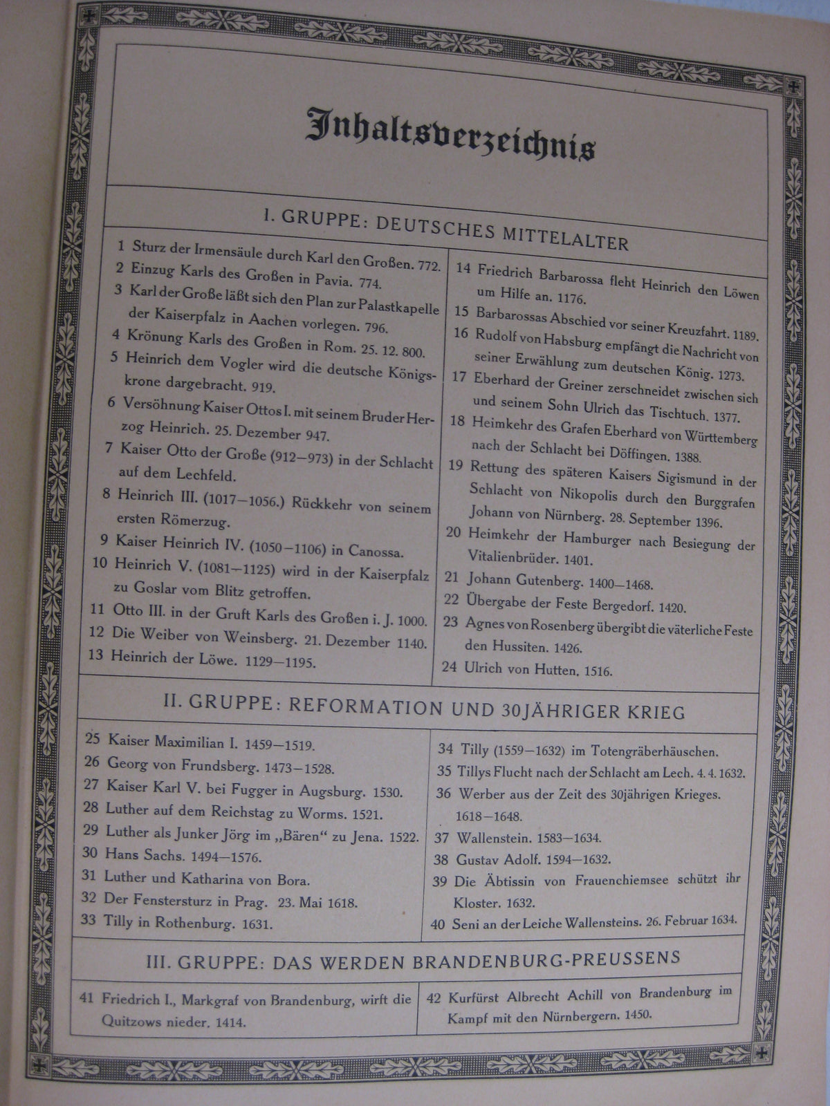 Sammelbilderalbum Bilder Deutscher Geschichte