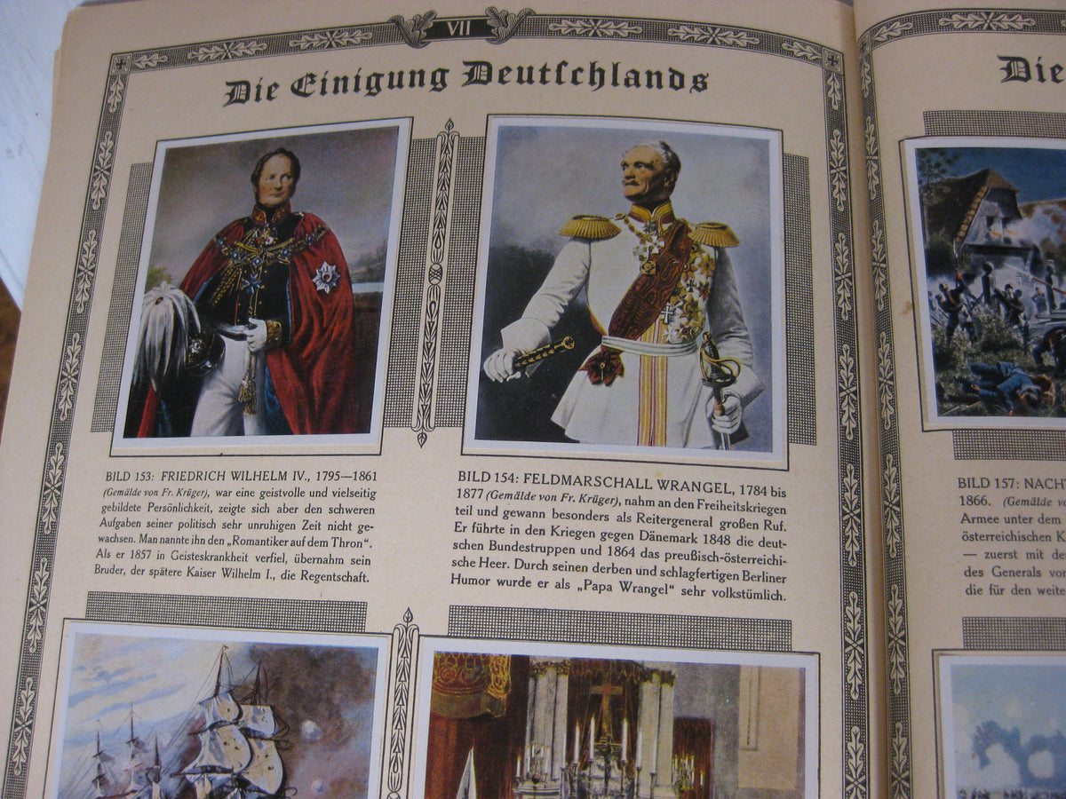Sammelbilderalbum Bilder Deutscher Geschichte