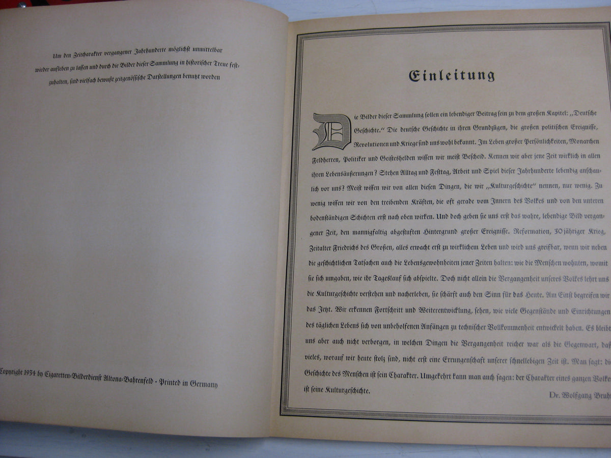 Sammelbilderalbum Deutsche Kultur Bilder