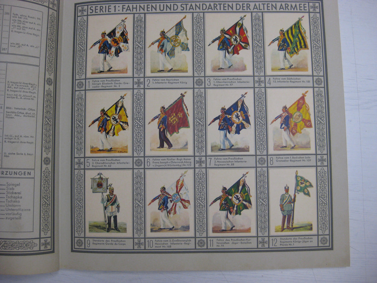 Sammelbilderalbum Waldorf-Astoria UNIFORMEN der alten Armee
