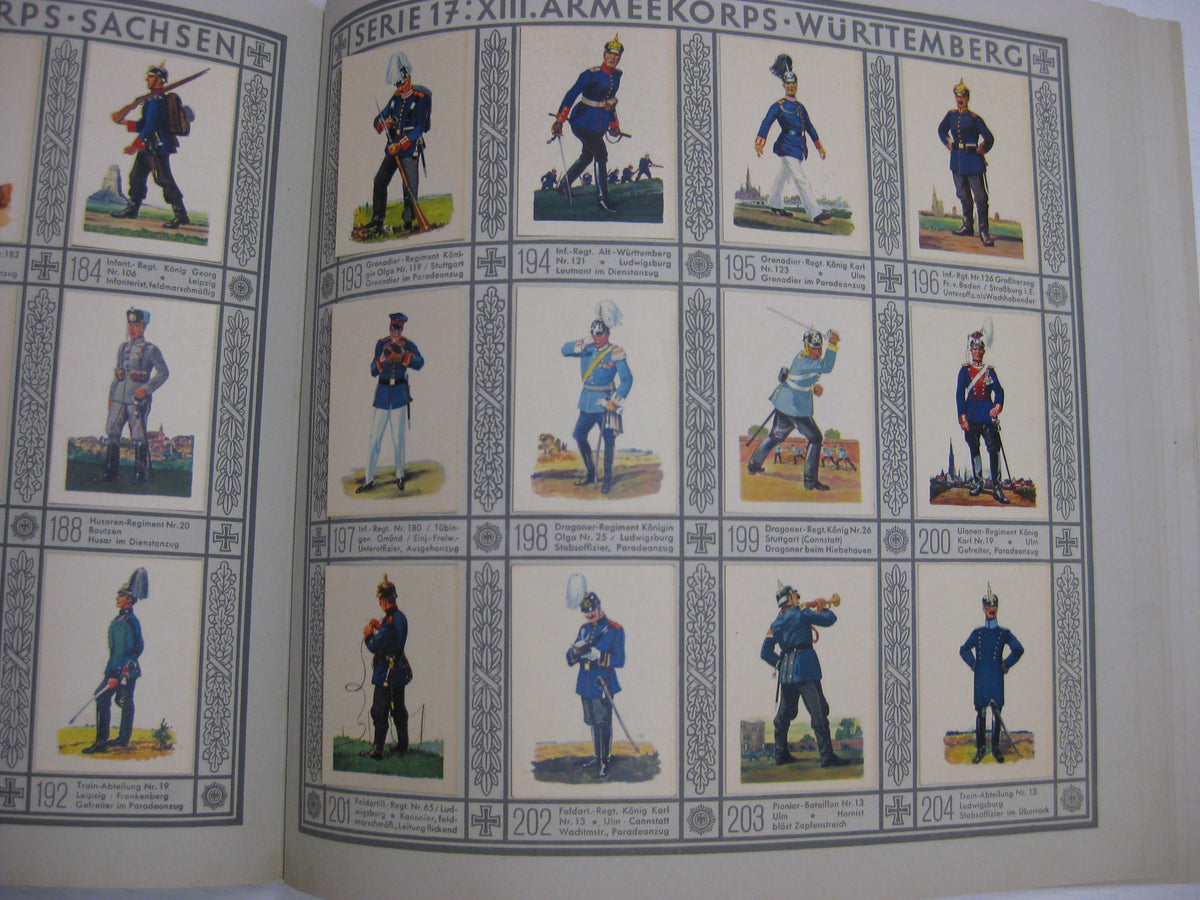 Sammelbilderalbum Waldorf-Astoria UNIFORMEN der alten Armee