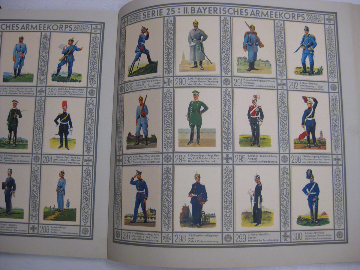 Sammelbilderalbum Waldorf-Astoria UNIFORMEN der alten Armee