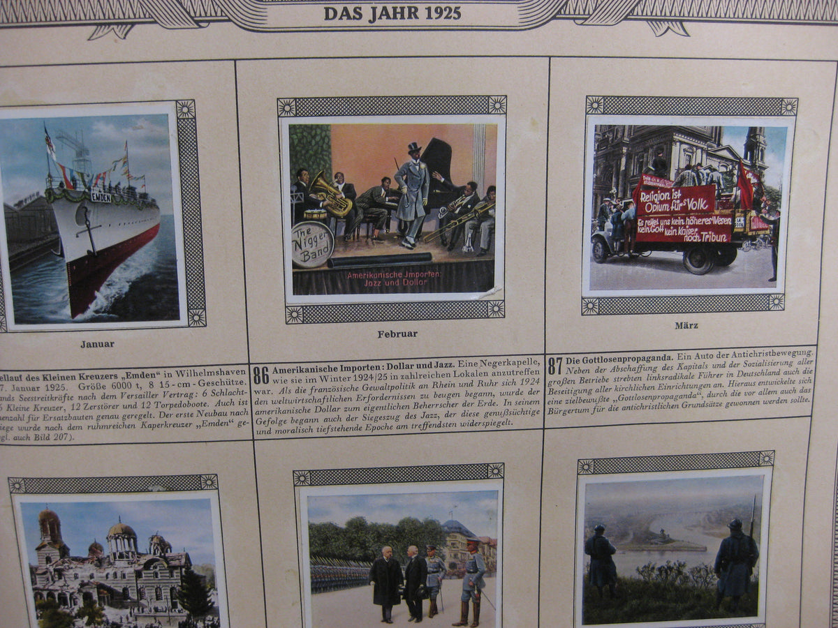 Sammelbilderalbum Die Nachkriegszeit 1918 - 1934