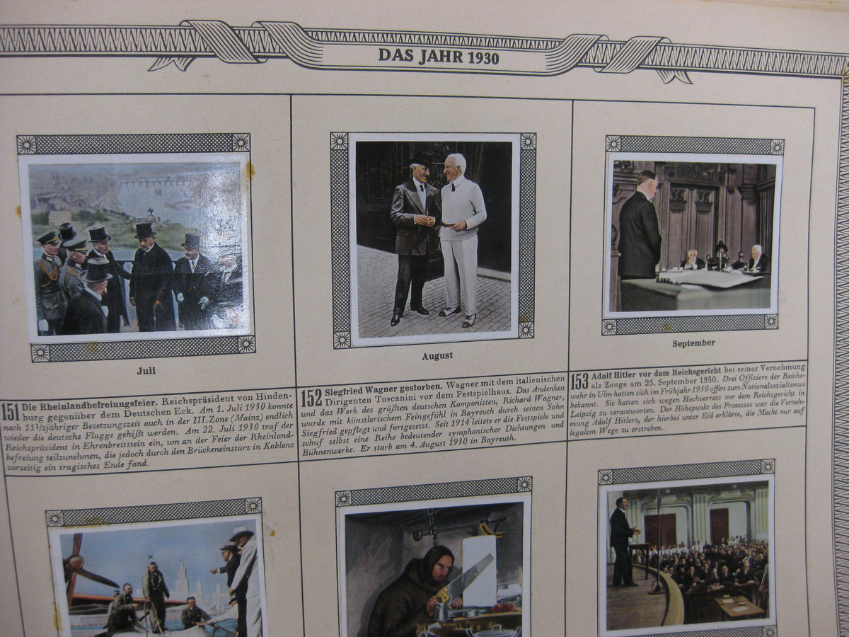 Sammelbilderalbum Die Nachkriegszeit 1918 - 1934