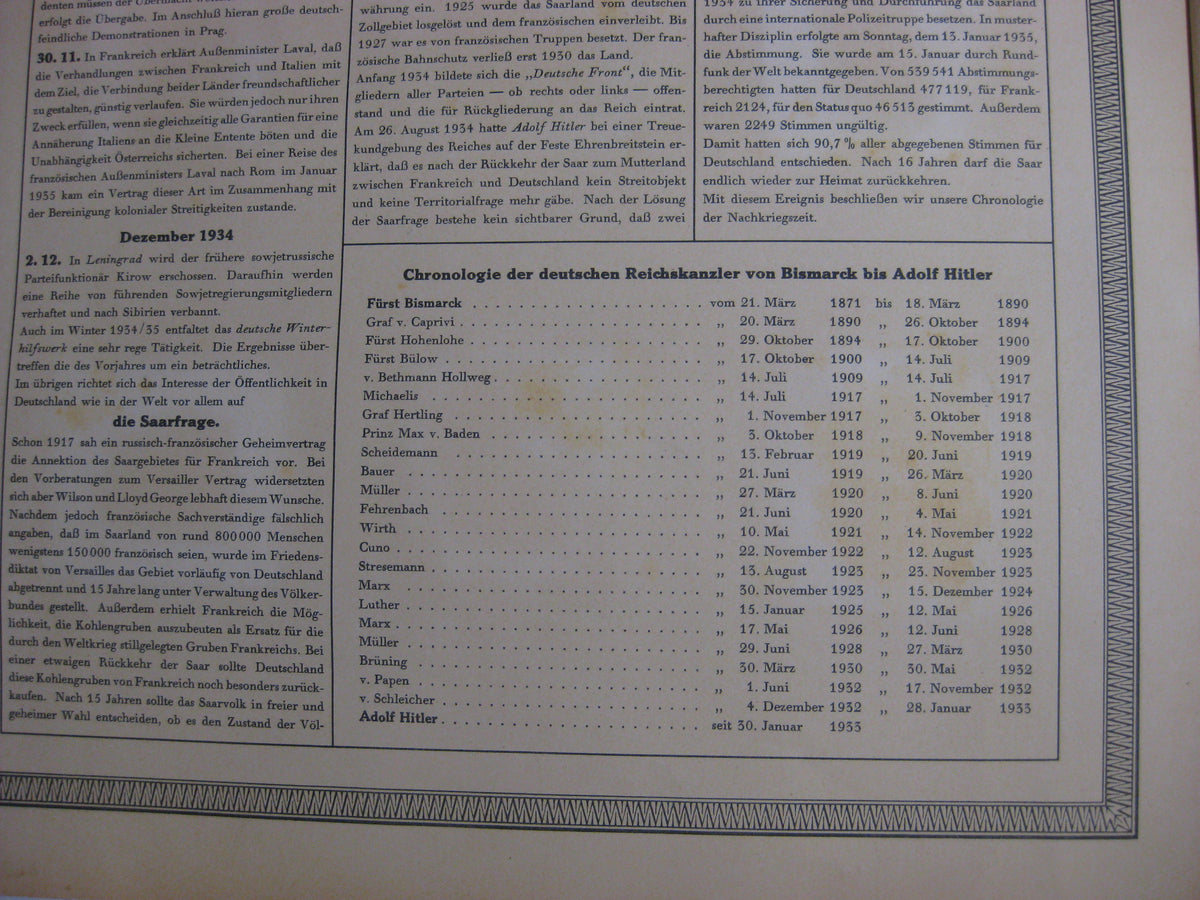 Sammelbilderalbum Die Nachkriegszeit 1918 - 1934