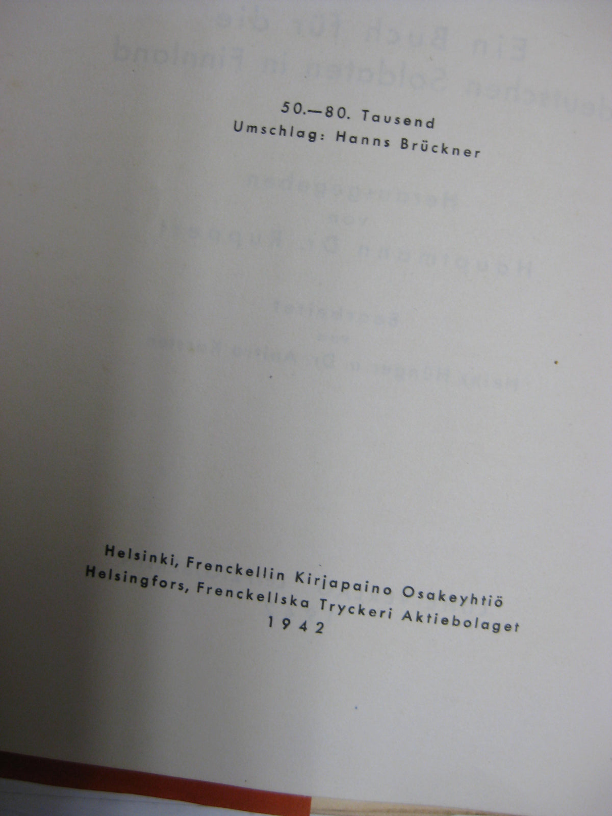 Buch Waffenbruder Finnland