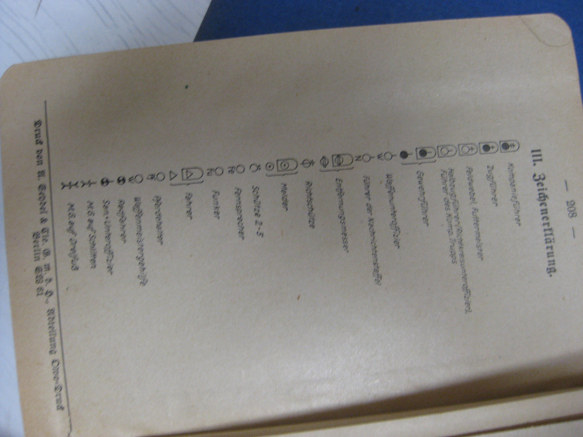 Originalausgabe Heft / Buch Ausbildungsvorschrift für die Infanterie 1936