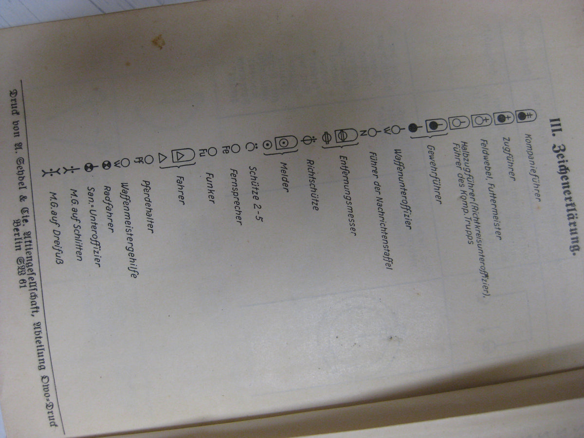 Originalausgabe Heft / Buch Ausbildungsvorschrift für die Infanterie 1936