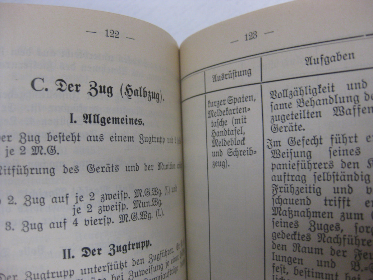 Originalausgabe Heft / Buch Ausbildungsvorschrift für die Infanterie 1936