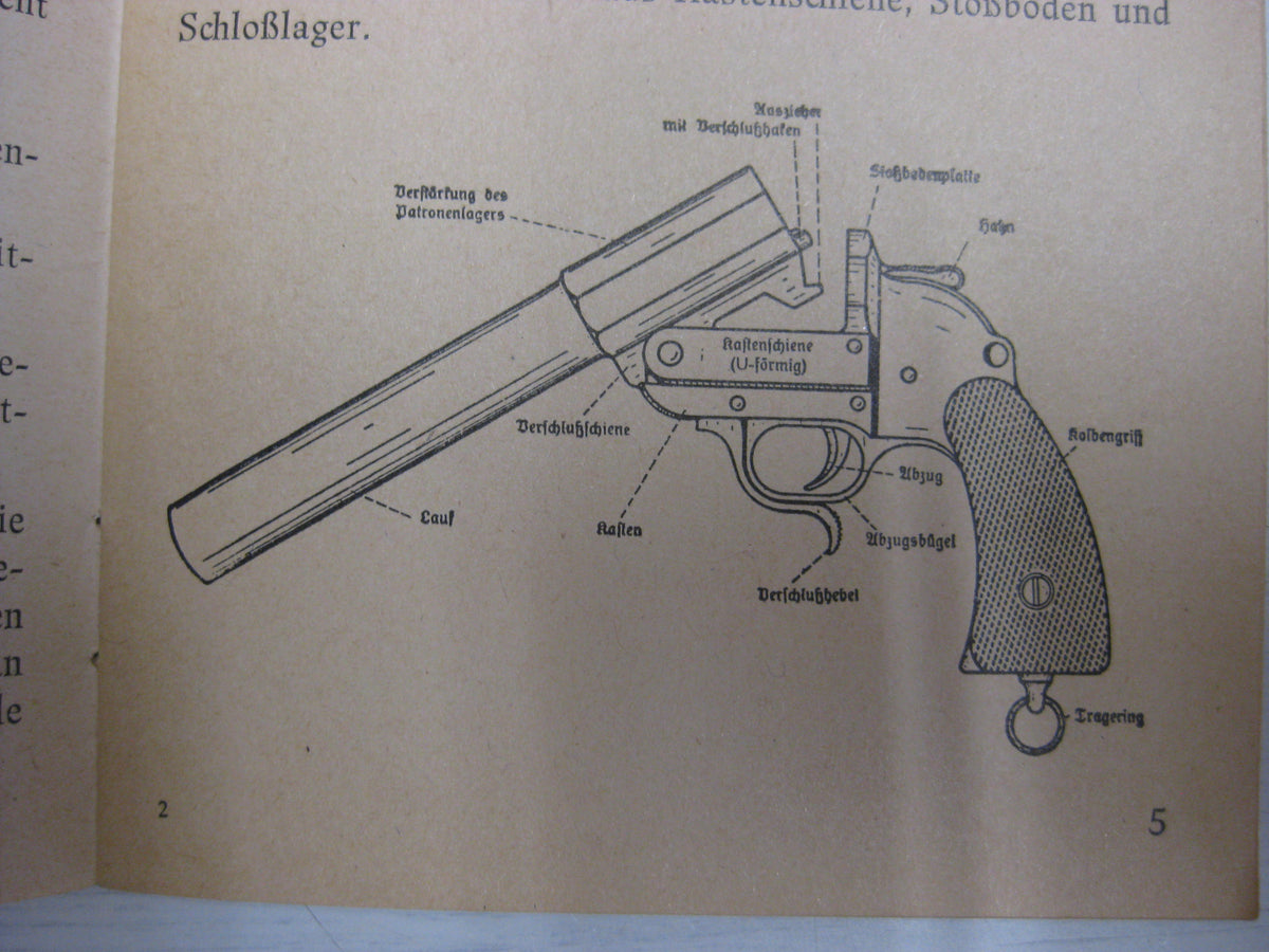 Originalausgabe Heft / Buch Die Leuchtpistole und ihr Gebrauch