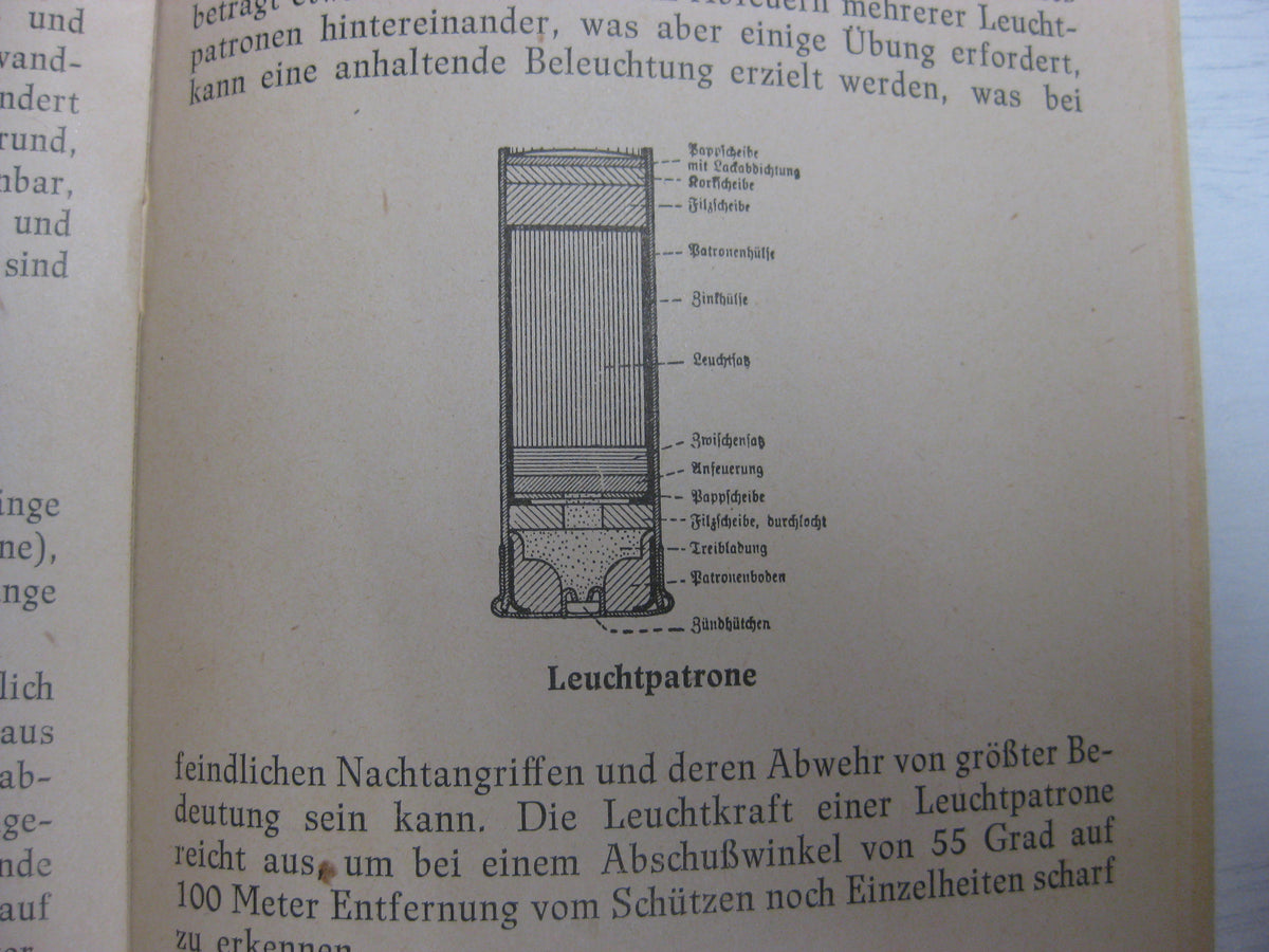 Originalausgabe Heft / Buch Die Leuchtpistole und ihr Gebrauch