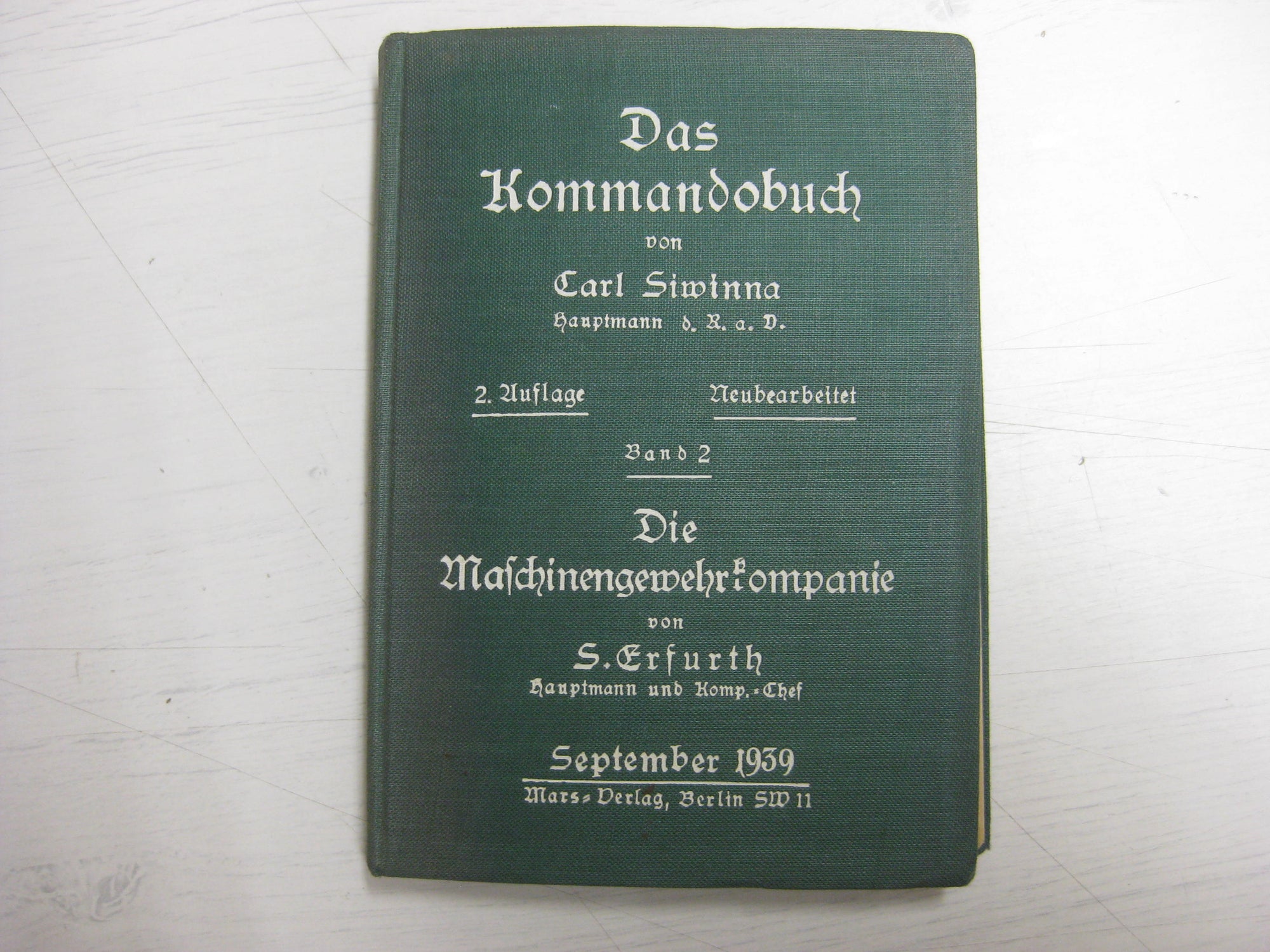 Originalausgabe Heft / Buch Das Kommandobuch September 1939