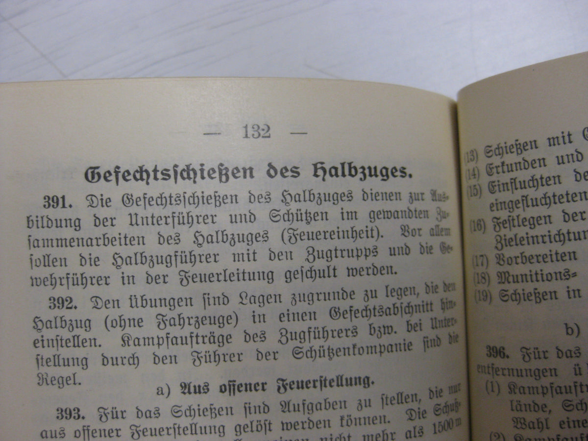 Originalausgabe Heft / Buch Schießvorschrift für das schwere Maschinengewehr