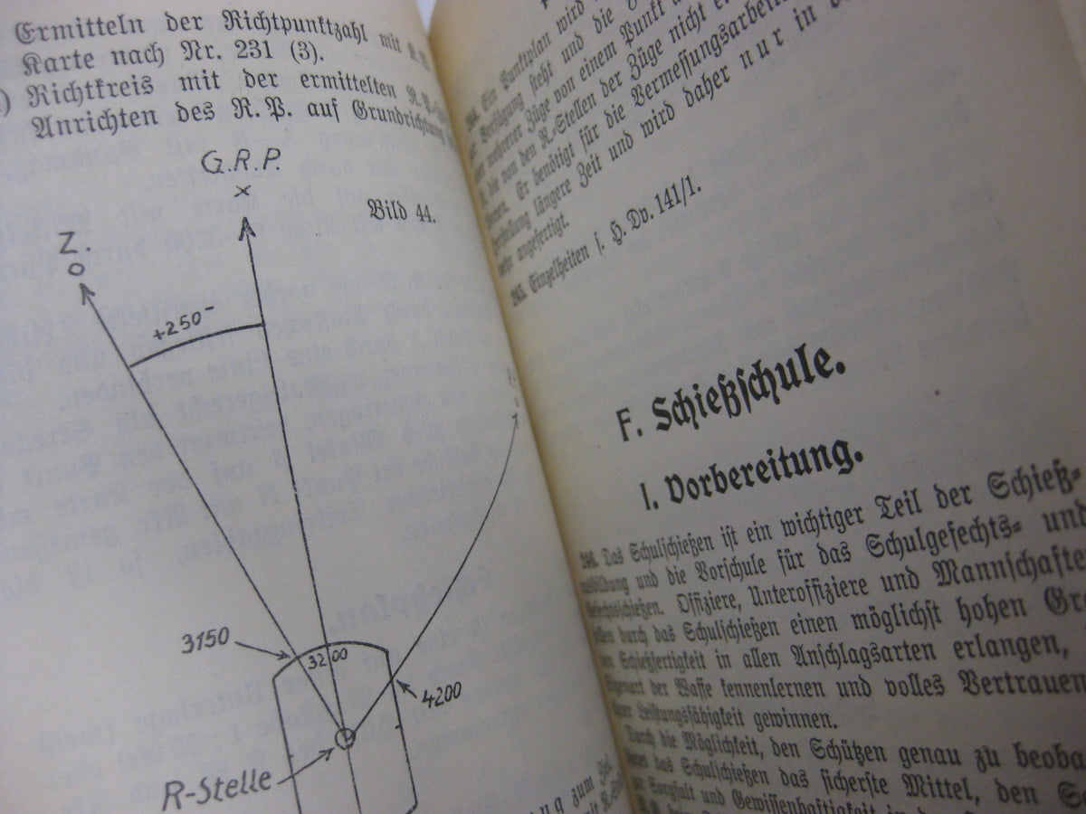 Originalausgabe Heft / Buch Schießvorschrift für das schwere Maschinengewehr