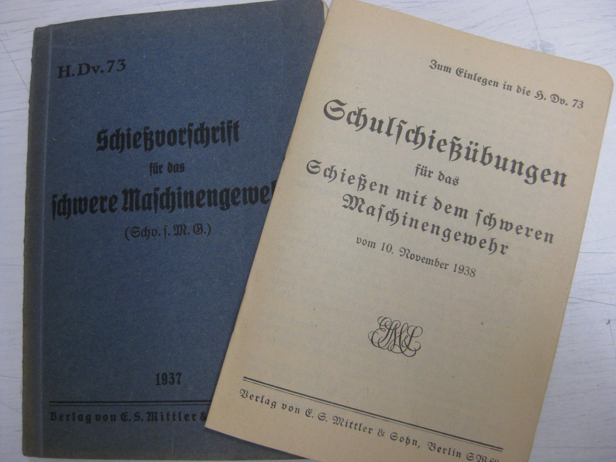 Originalausgabe Heft / Buch Schießvorschrift für das schwere Maschinengewehr