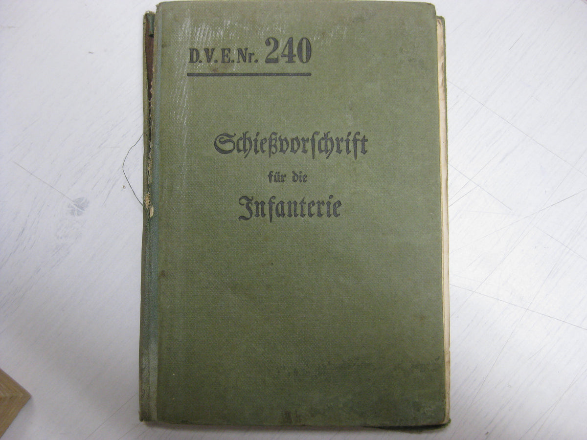 Originalausgabe Heft / Buch Schießvorschrift für die Infanterie