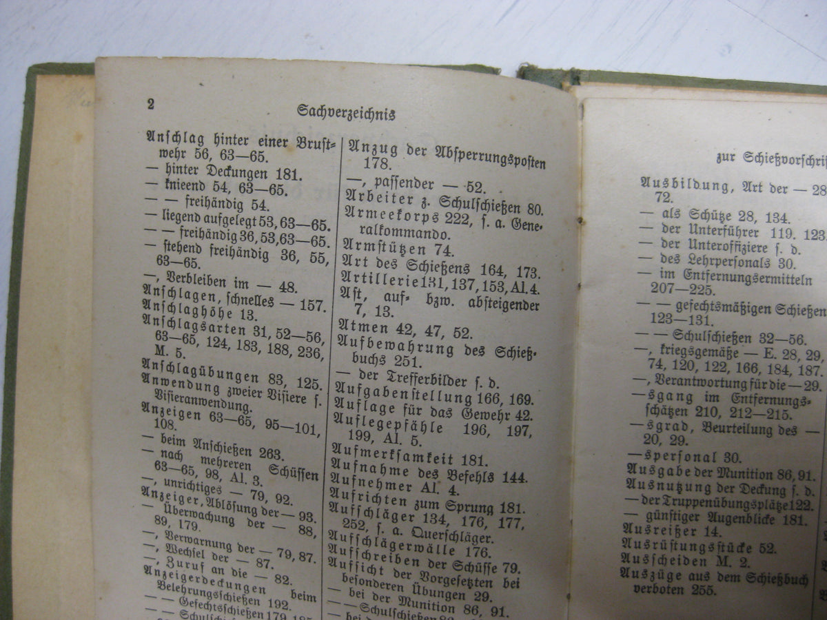 Originalausgabe Heft / Buch Schießvorschrift für die Infanterie