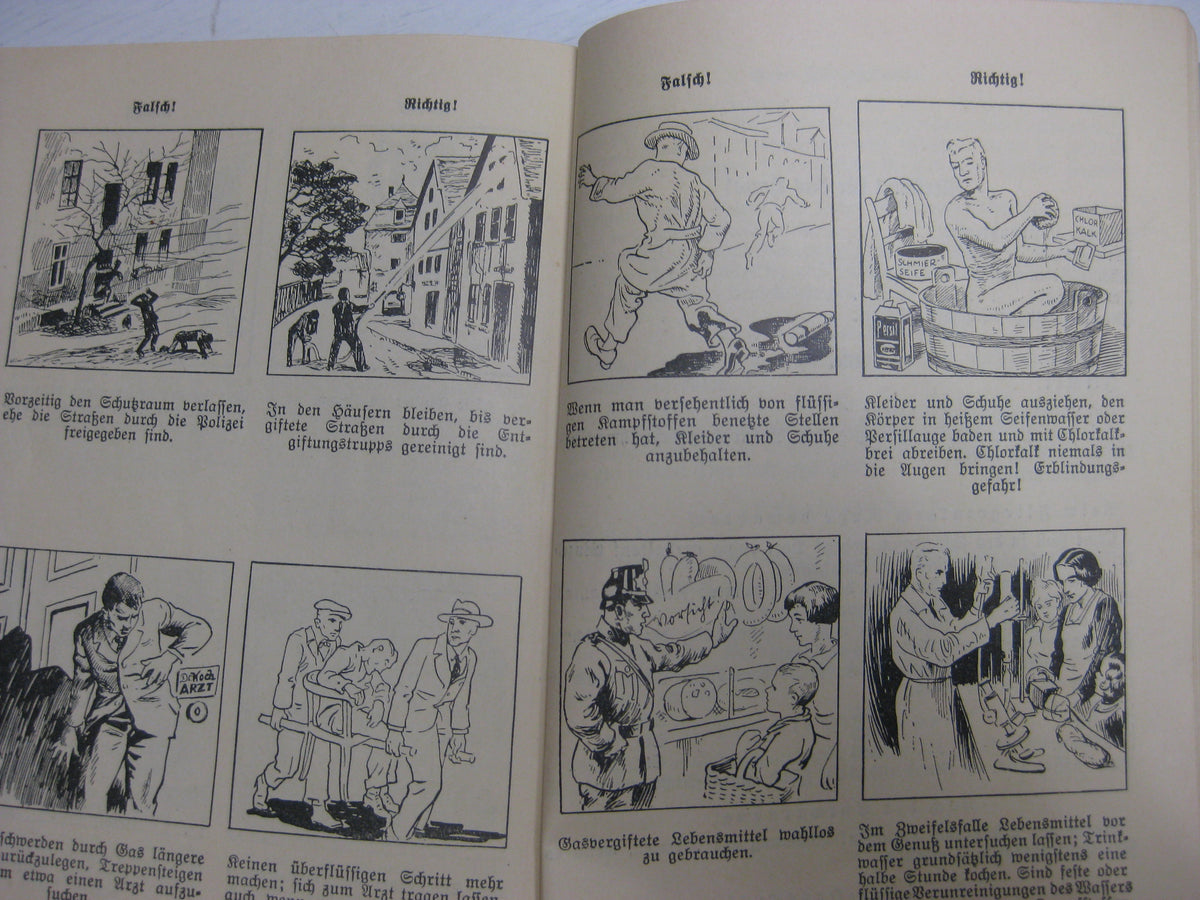 Originalausgabe Heft / Buch Die Luftschutz-Fibel 1933