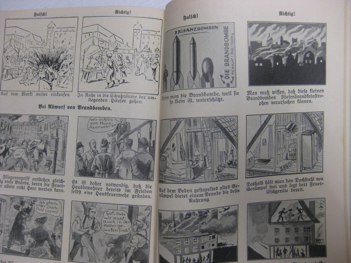Originalausgabe Heft / Buch Die Luftschutz-Fibel 1933