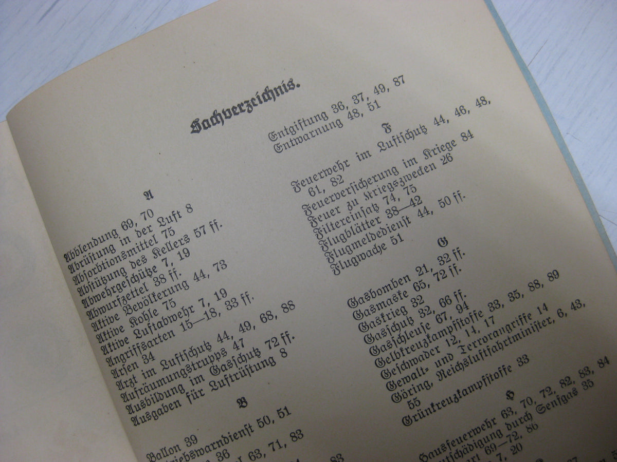 Originalausgabe Heft / Buch Die Luftschutz-Fibel 1933