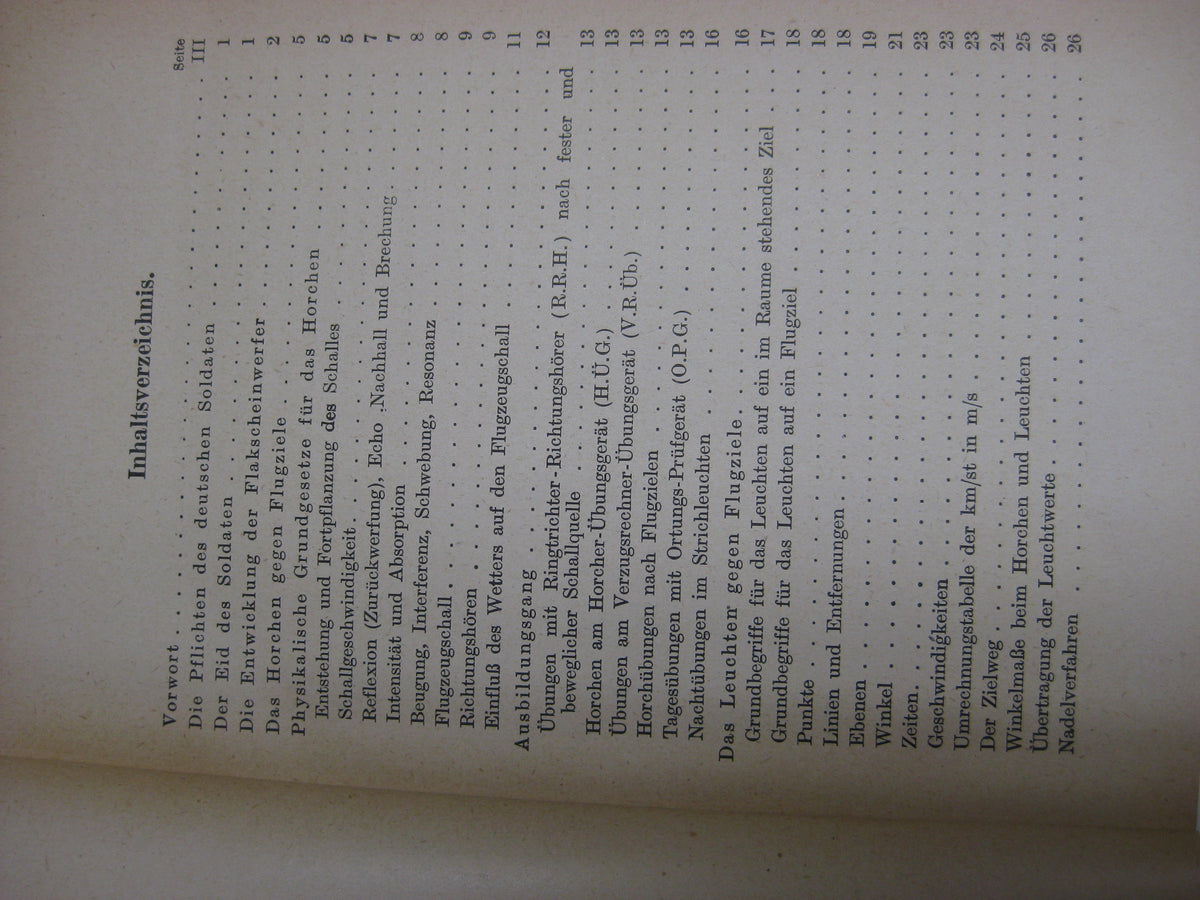 Originalausgabe Heft / Buch Flakscheinwerferkanonier
