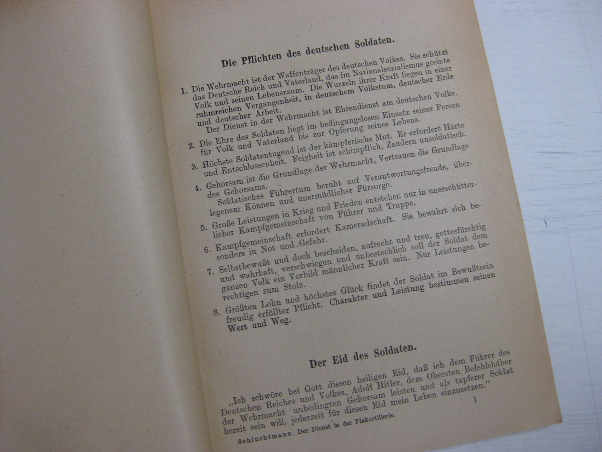 Originalausgabe Heft / Buch Flakscheinwerferkanonier