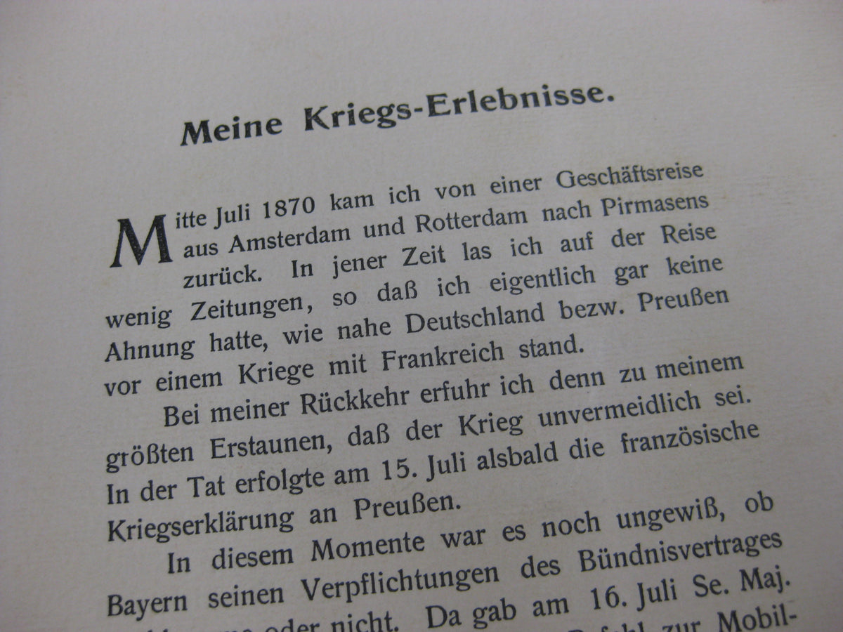 Buch 1. Eskadron des Königlich Bayerischen 5. Chevaulegersregiment  BAYERN Meine Kriegserlebnisse 1870/71