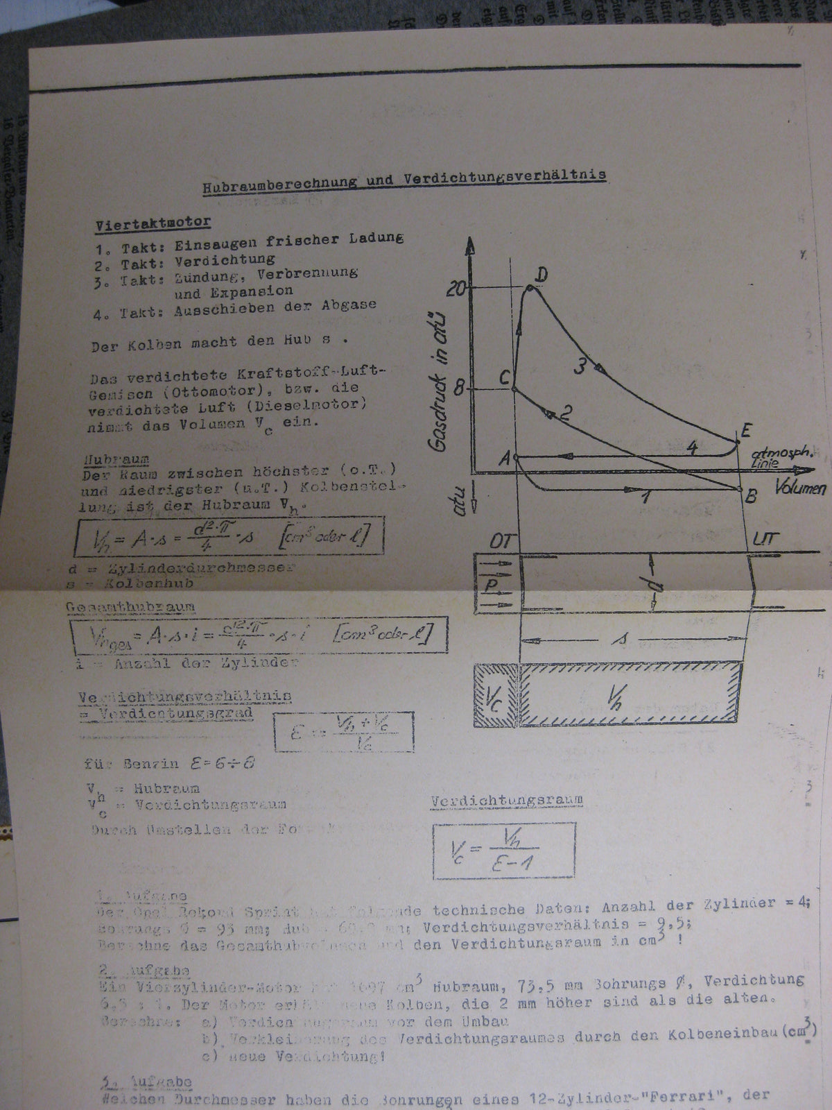 Originalausgabe  Werk- und Arbeitsblätter für Kraftfahrzeuggewerbe KFZ