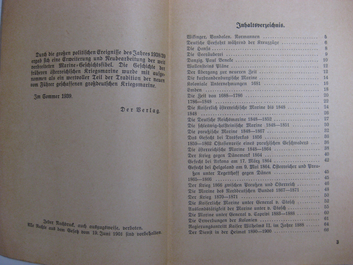 Originalausgabe Heft / Buch Marine Gefechtsfibel
