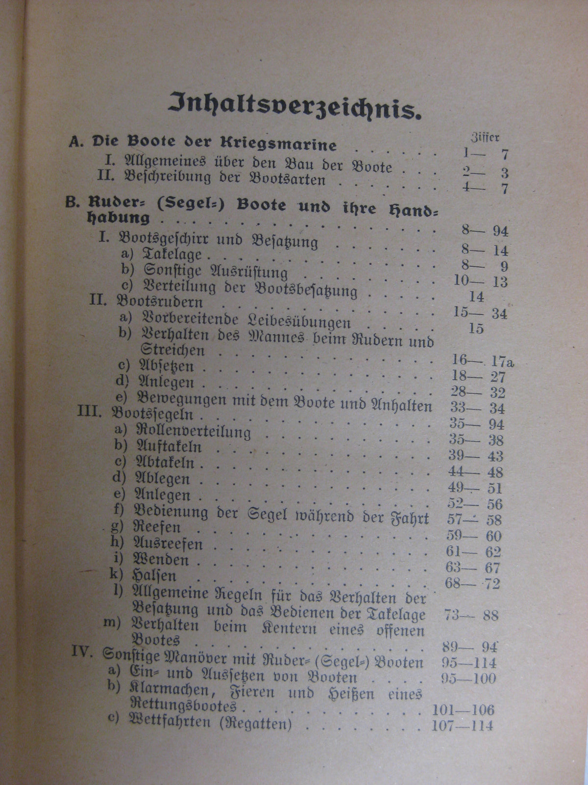 Originalausgabe Vorschrift für den Bootsdienst in der Kriegsmarine