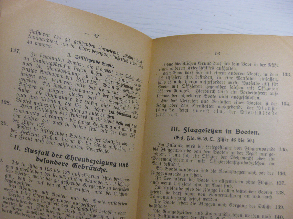 Originalausgabe Vorschrift für den Bootsdienst in der Kriegsmarine