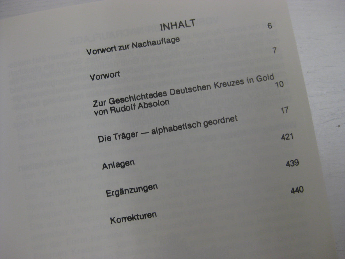 Buch Die Träger des deutschen Kreuzes in Gold -Das HEER-