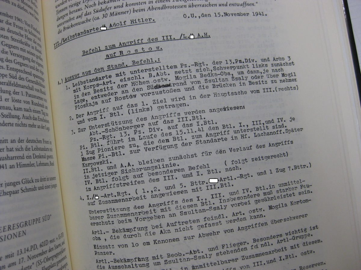 Buch Leibstandarte Adolf Hitler LSSAH / LAH