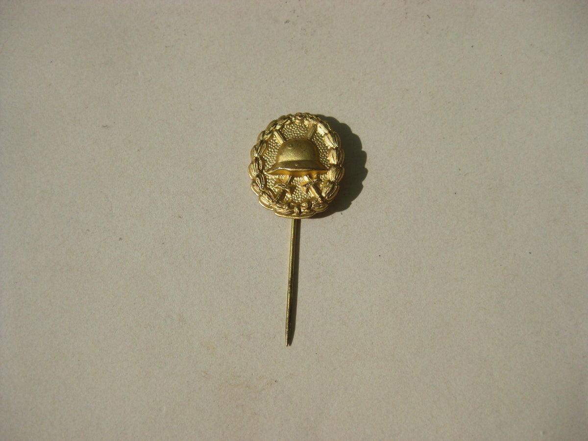 Miniatur Verwundetenabzeichen in GOLD 1918 Mint Condition