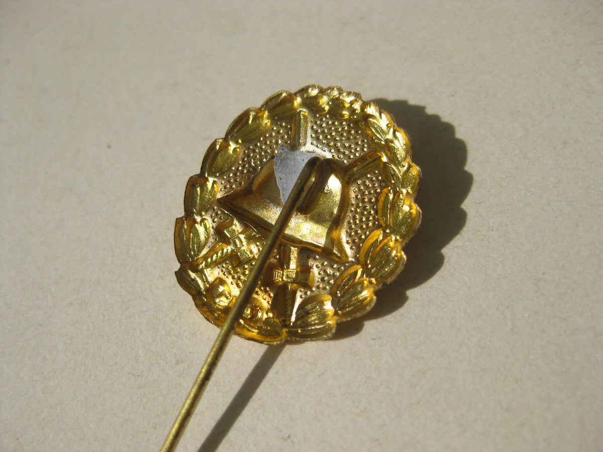 Miniatur Verwundetenabzeichen in GOLD 1918 Mint Condition