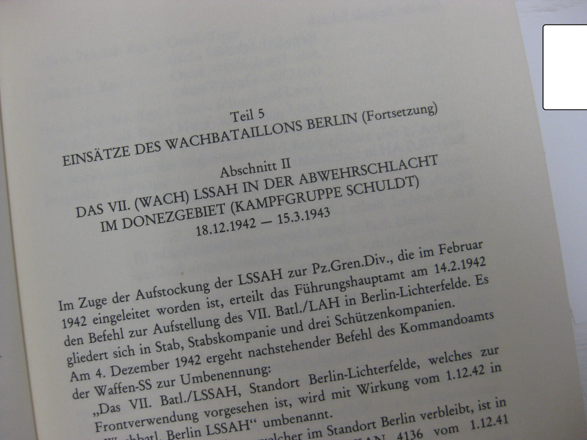Die Leibstandarte. Buch aus dem persönlichen Besitz eines Sturmgeschützkommandanten der LSSAH