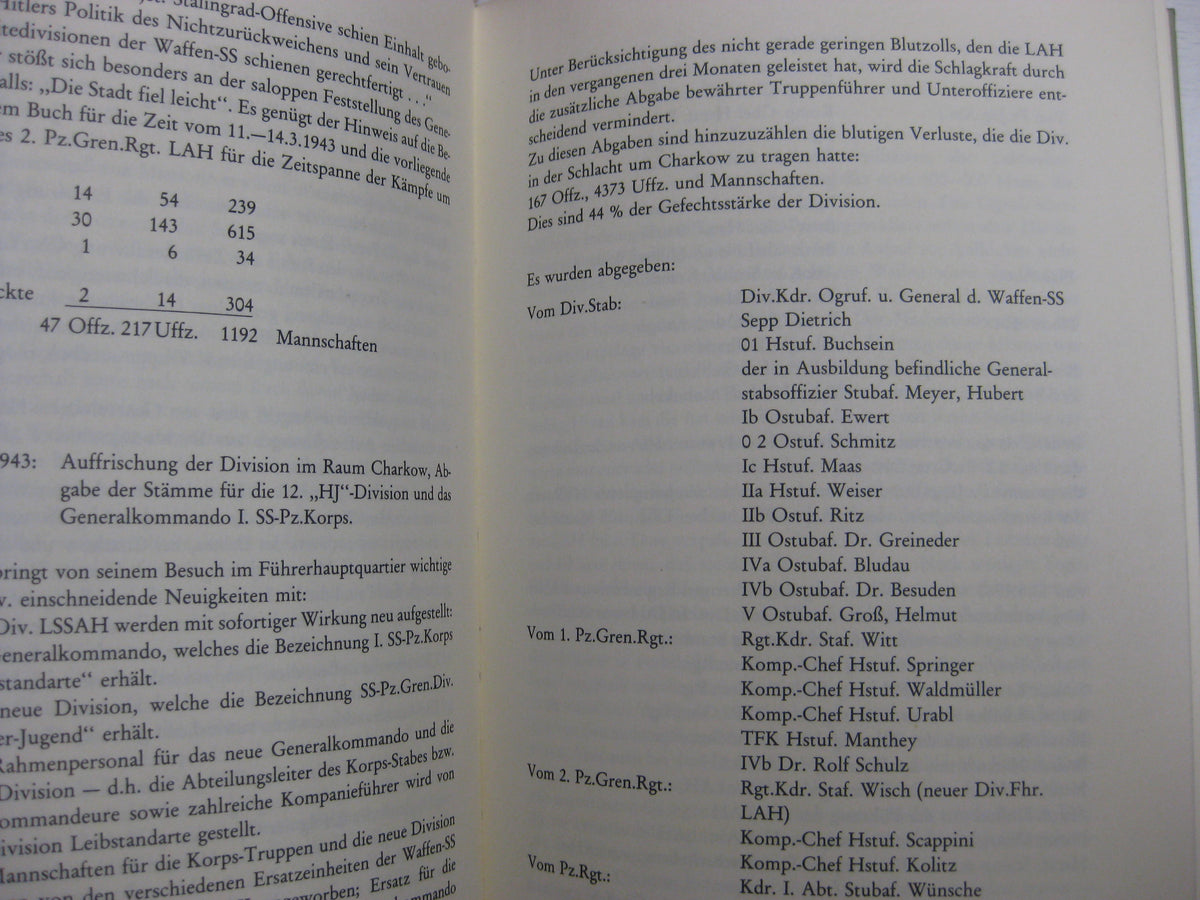 Die Leibstandarte. Buch aus dem persönlichen Besitz eines Sturmgeschützkommandanten der LSSAH