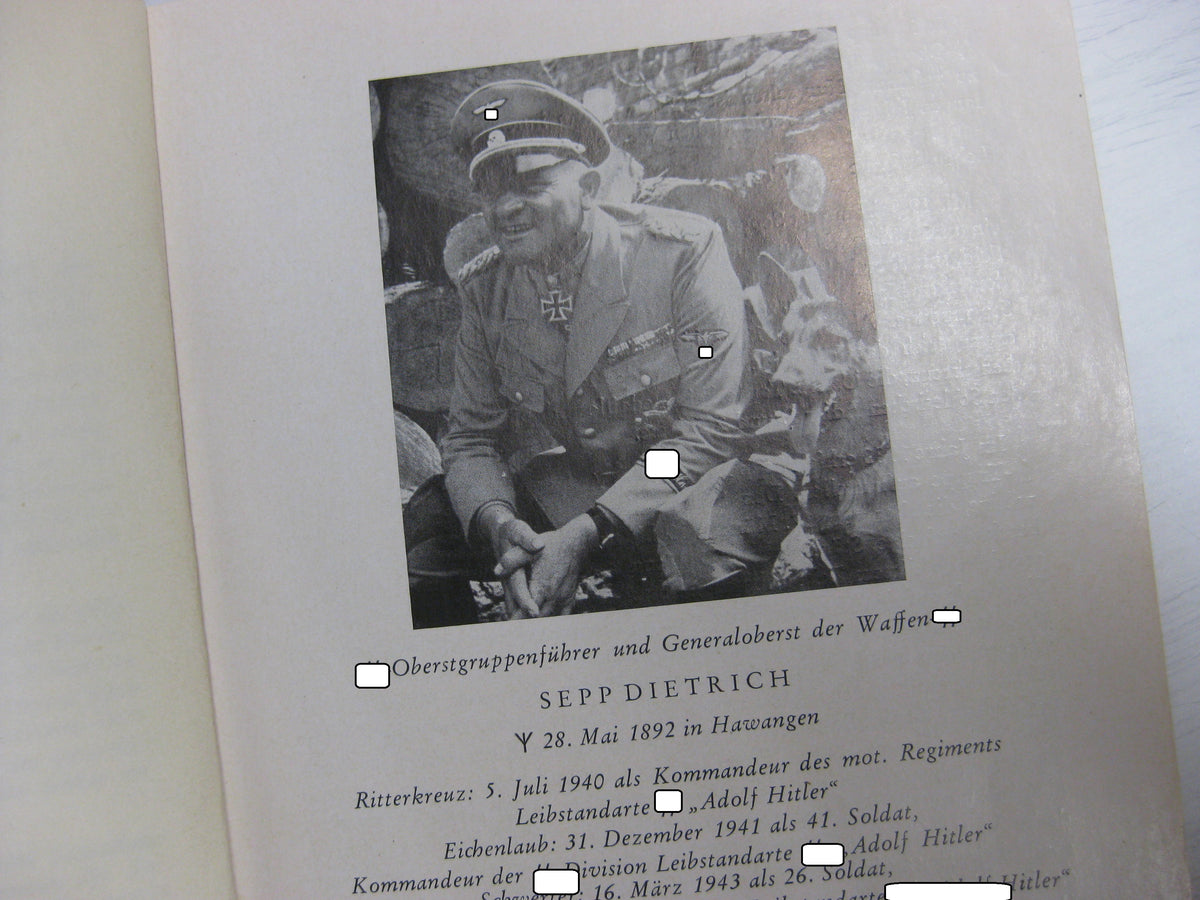 Die Ritterkreuzträger der Waffen-SS !! Buch aus dem persönlichen Besitz eines Sturmgeschützkommandanten der LSSAH