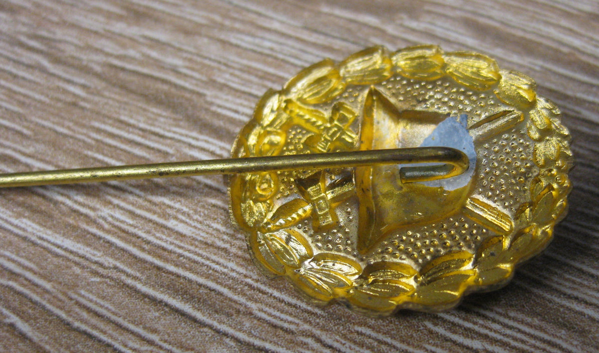 Miniatur Verwundetenabzeichen in GOLD 1918 Mint Condition