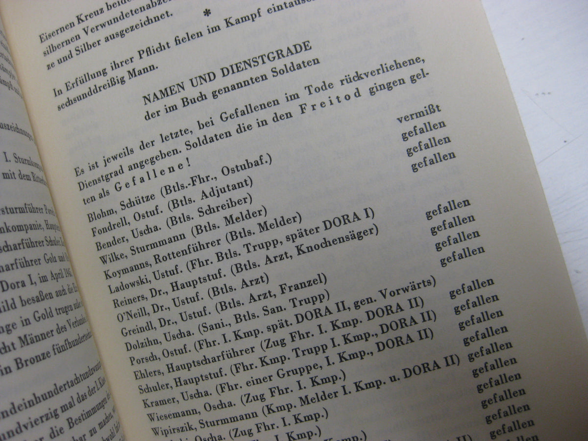 Ein sonderlicher Haufen. Buch aus dem persönlichen Besitz eines Sturmgeschützkommandanten der LSSAH