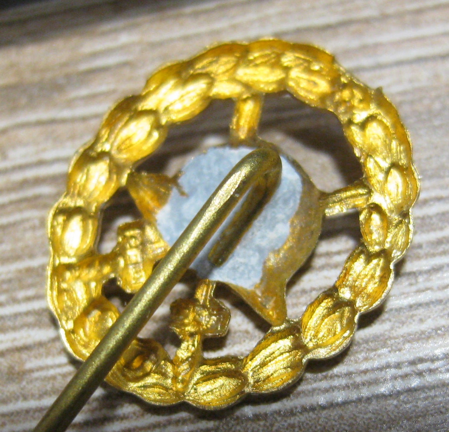 Miniatur Verwundetenabzeichen in GOLD 1918 durchbrochene Ausführung Mint Condition