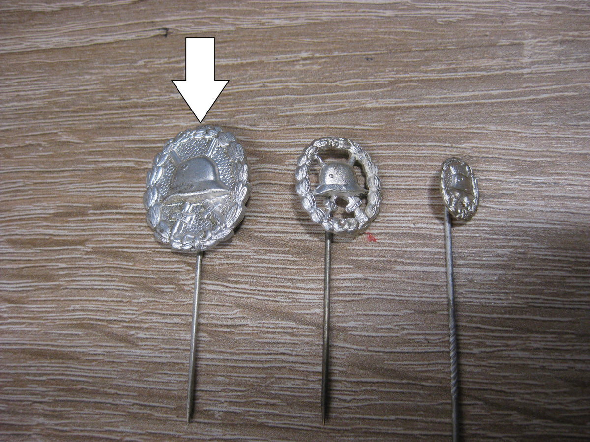 Miniatur Verwundetenabzeichen in SILBER 1918 Mint Condition