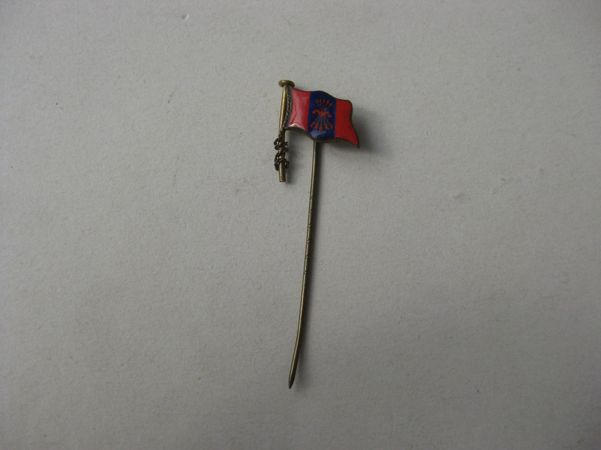 ORIGINALE spanische Miniatur Orden SPANIEN Flagge Fahne Standarte